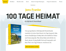 Tablet Screenshot of 100tage.jensfranke.com